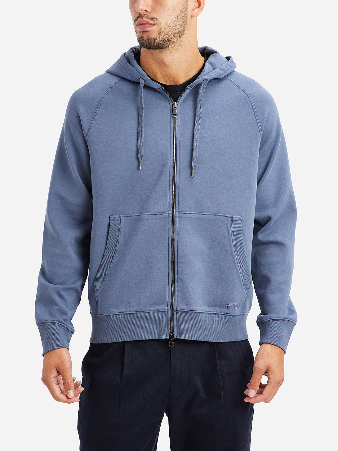 Blue Harper Zip Hoodie Mens FW22