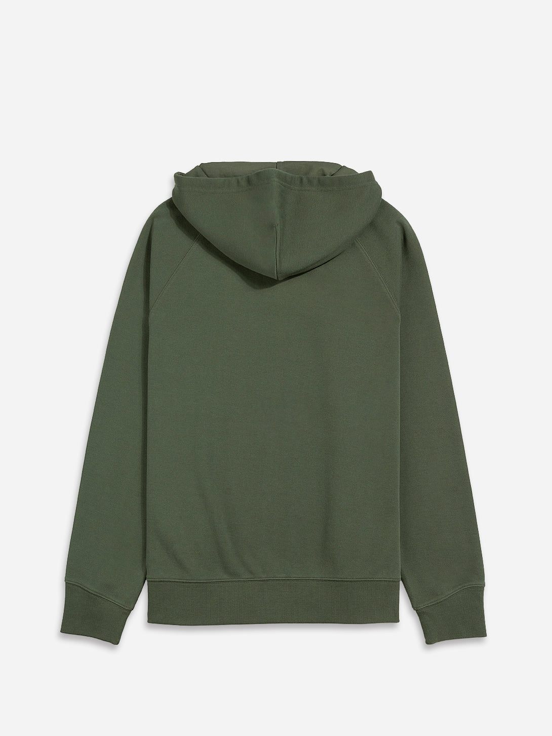 Dark Olive Harper Pique Zip Hoodie Mens FW22
