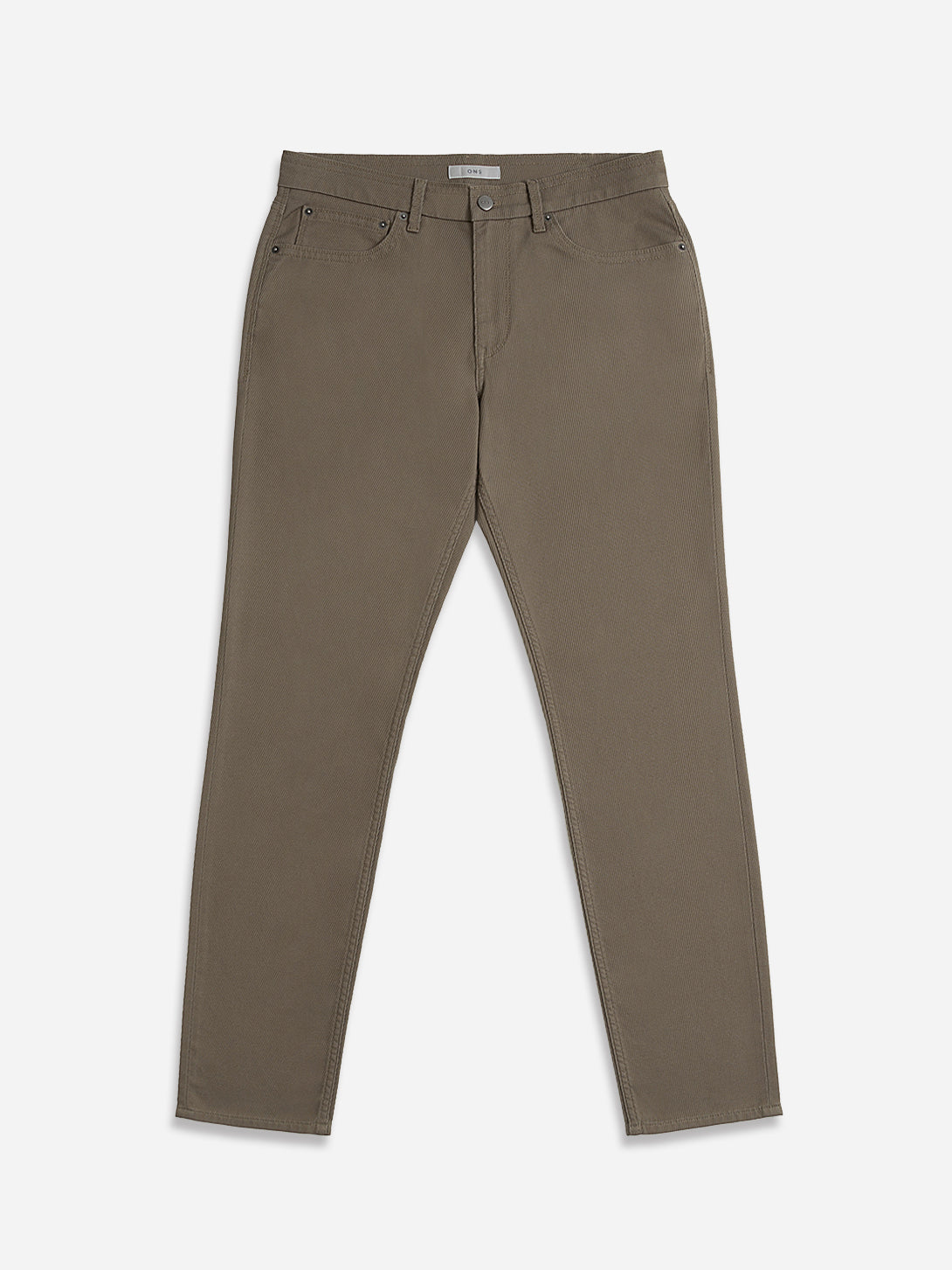 Dark Brindle Houstons Twill Chino Mens ONS FW22
