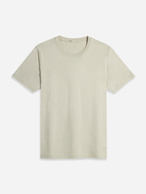 Beige Mens Village Crew T-Shirt Supima Cotton FW22