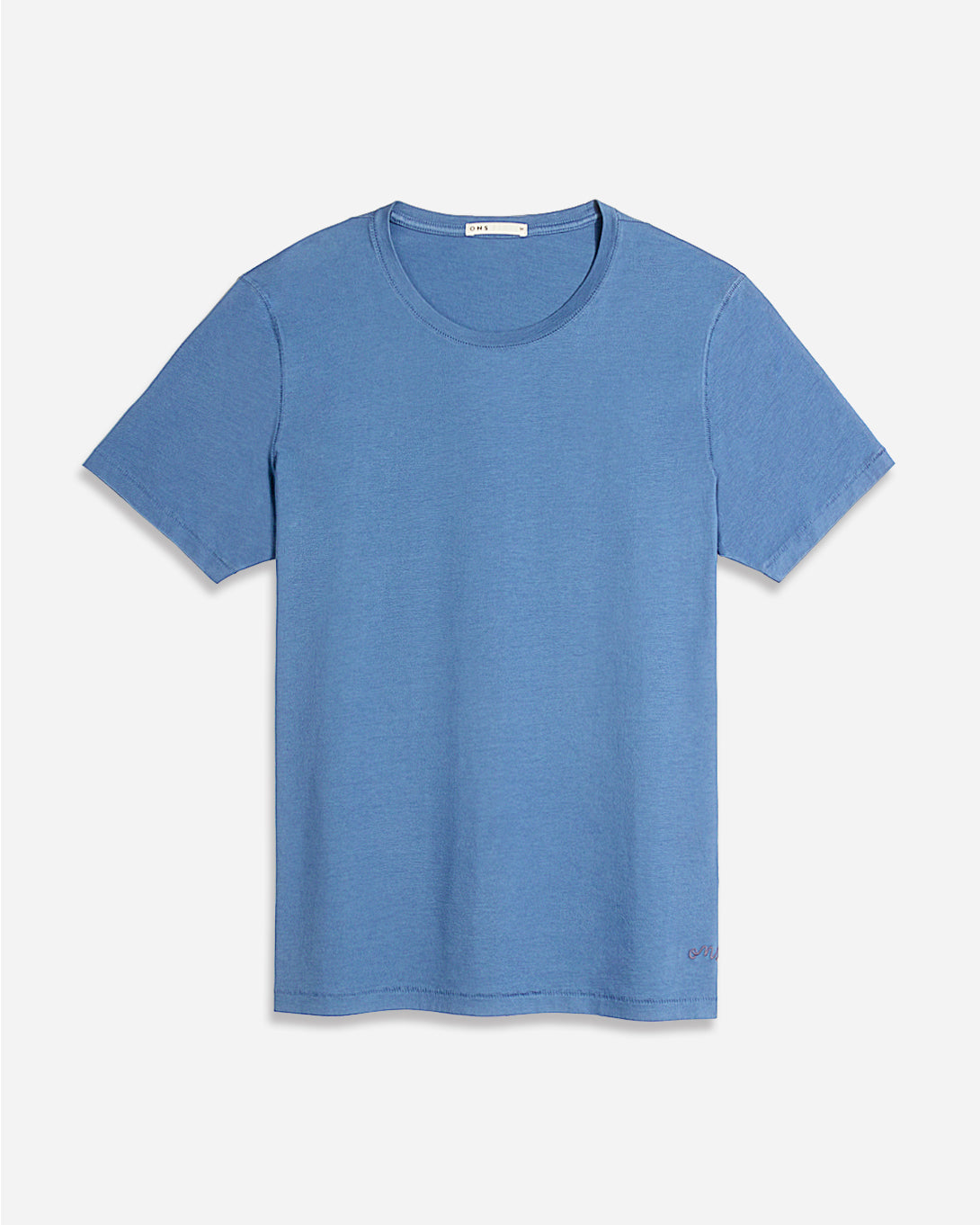 Cobalt blue Mens Village Crew T-Shirt Supima Cotton FW22