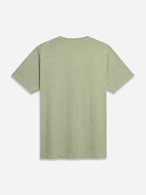 Moss Gray Mens Village Crew T-Shirt Supima Cotton FW22