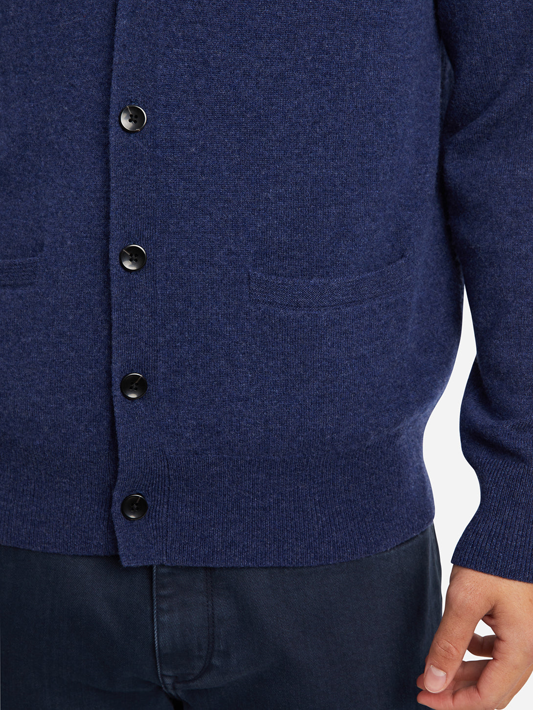 Medieval Blue Cole Wool Cashmere Cardigan Mens ONS FW22