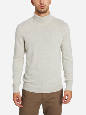 Beige Mason High Neck Sweater ONS Mens FW22