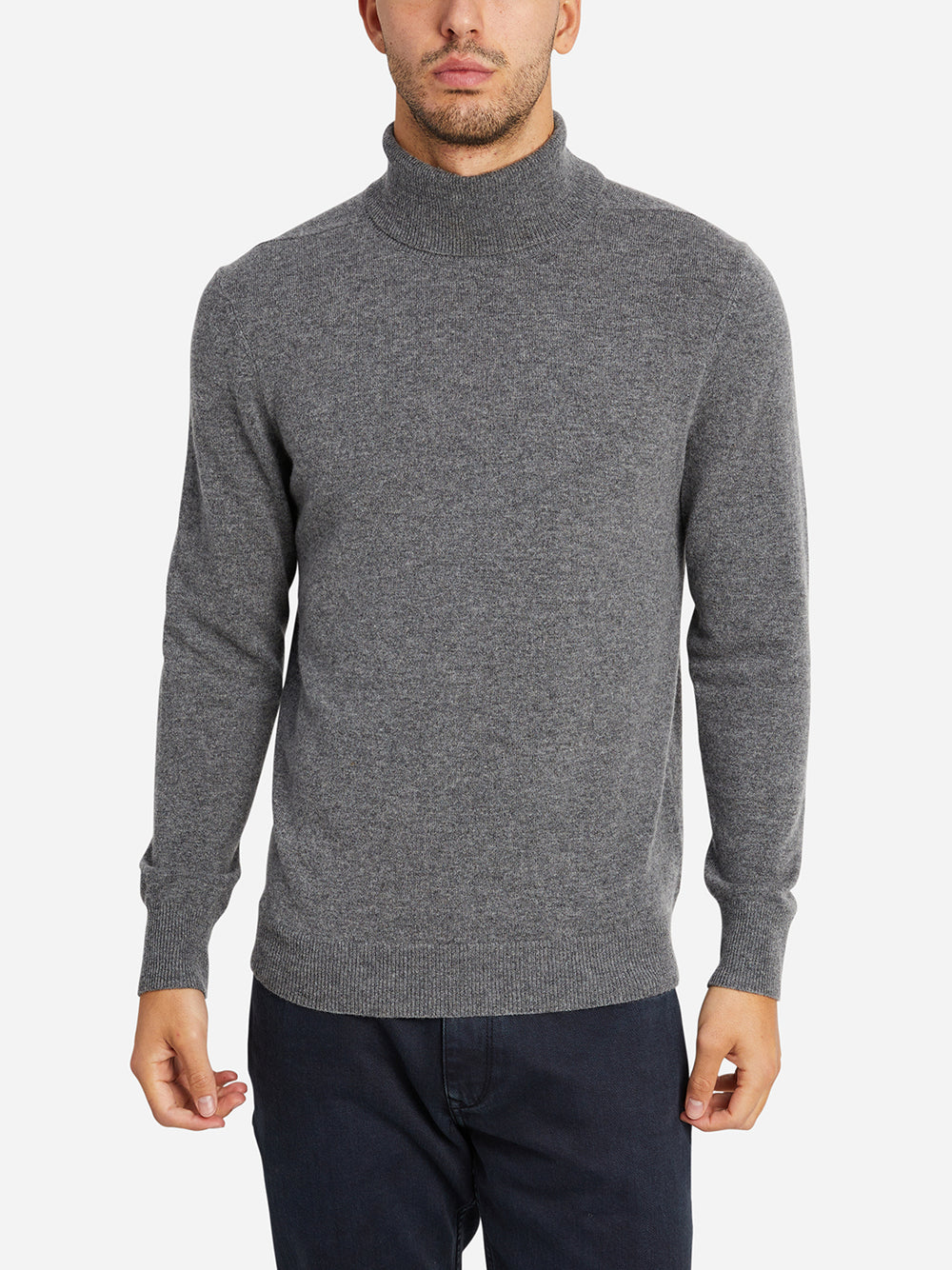  QUEGO Sweaters for Men- Men Turtleneck Cable Knit Sweater  (Color : Black, Size : Large) : Clothing, Shoes & Jewelry