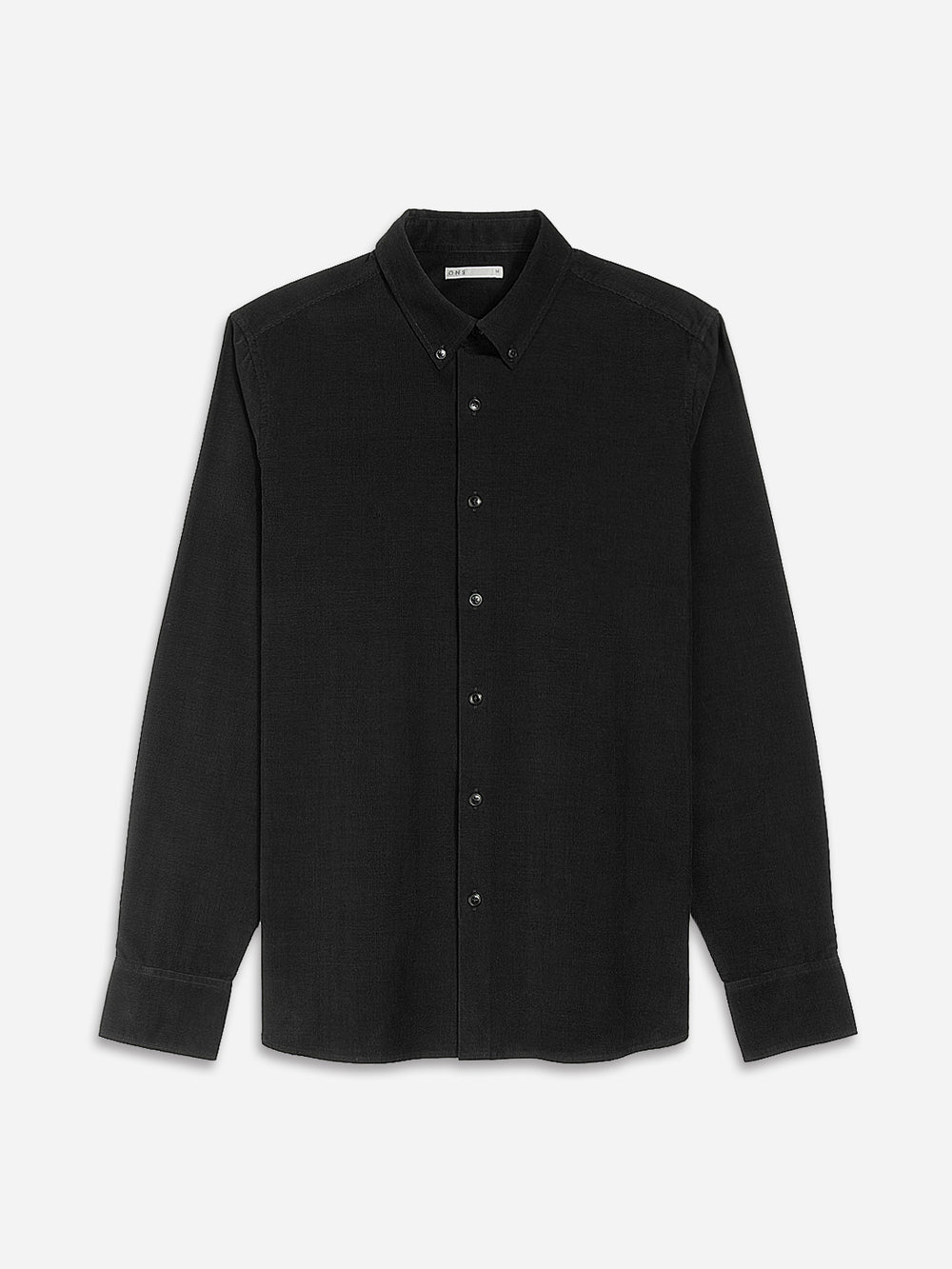 Black Fulton Cord Shirt Mens FW22