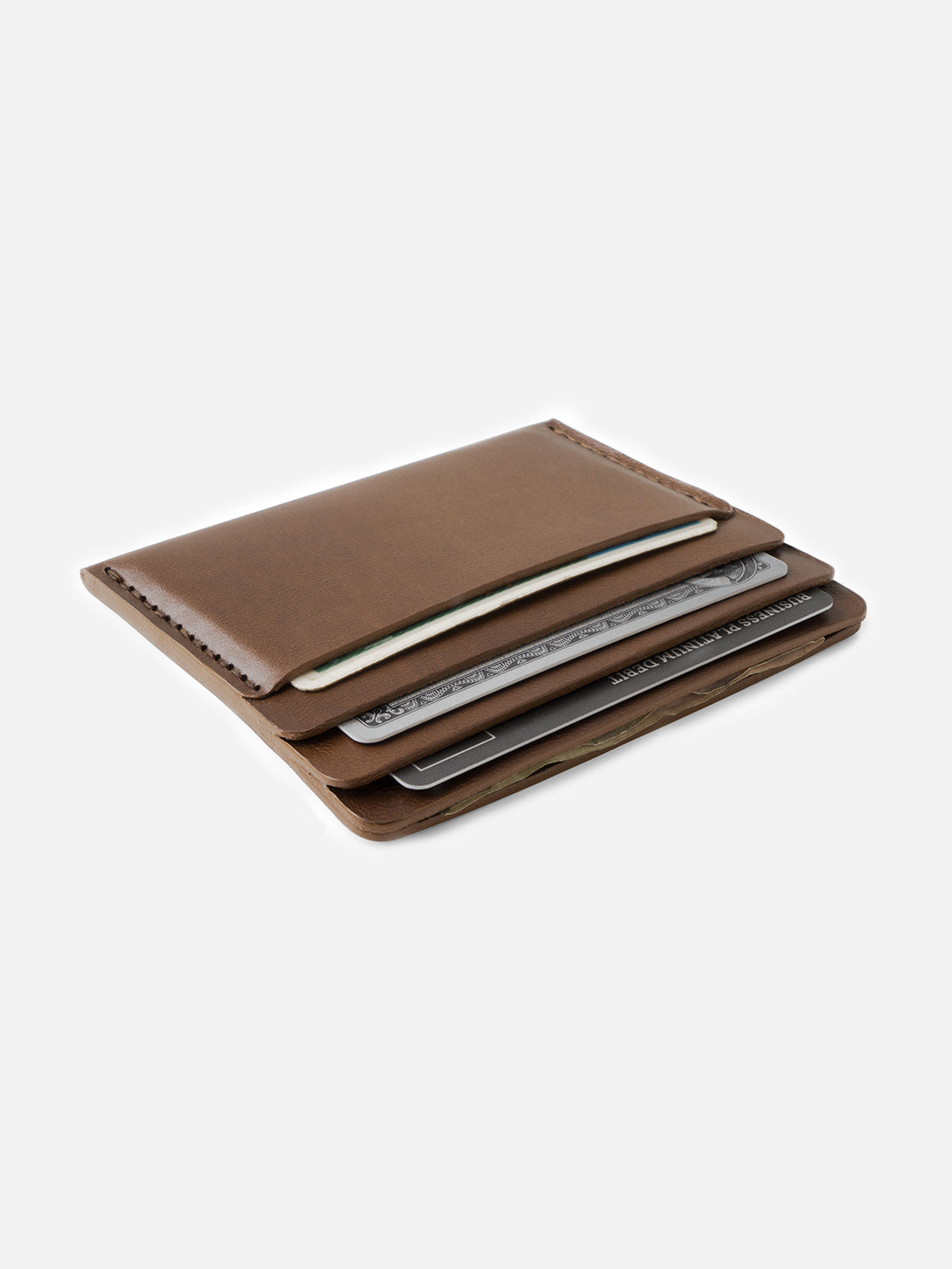 BARK mens card holder brown leather wallet cascade wallet makr