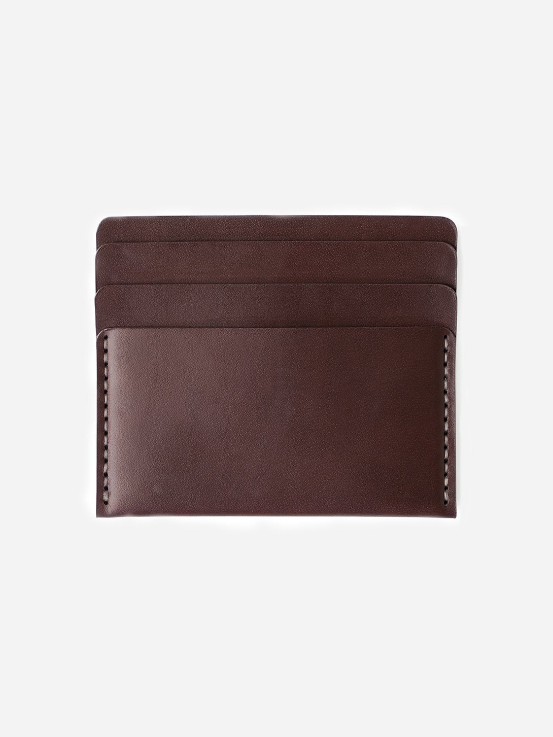OX BLOOD mens card holder brown leather wallet cascade wallet makr