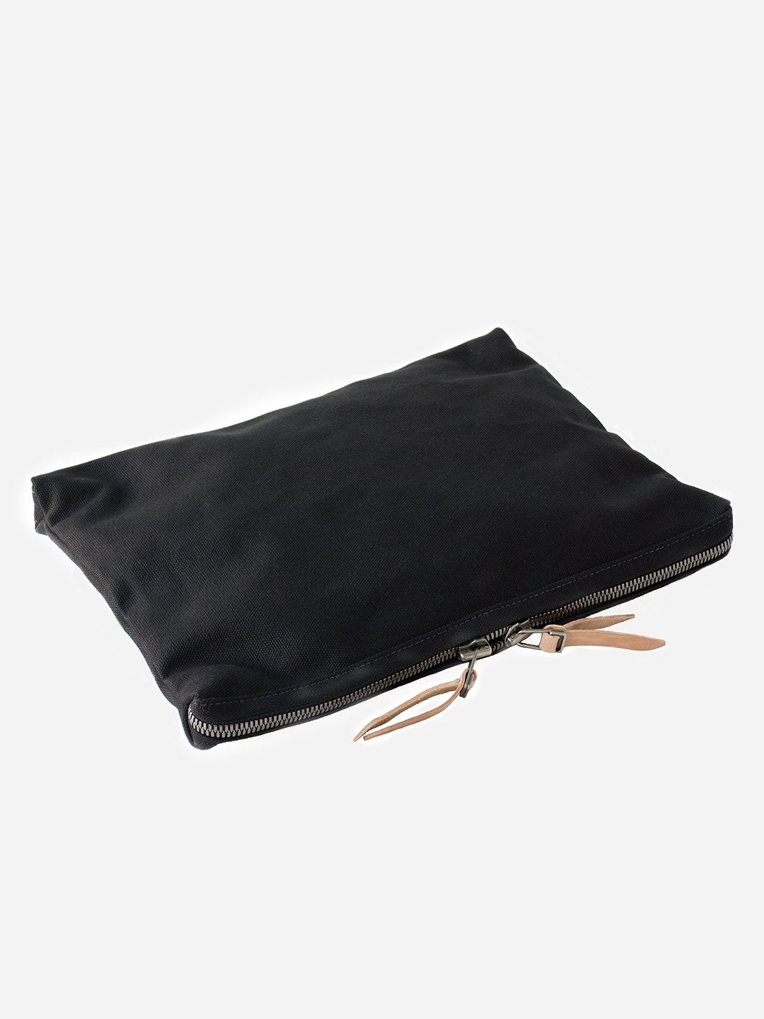 BLACK men and women unisex canvas organizational pouch organizer pouch large makr