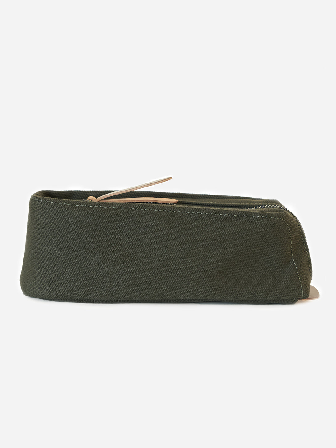 ARMY GREEN canvas pencil and pen case Makr