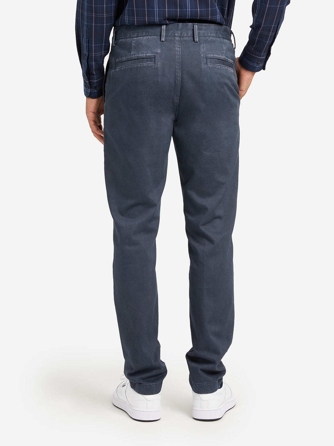 MID BLUE mens chino pants rider chino mid blue ons clothing