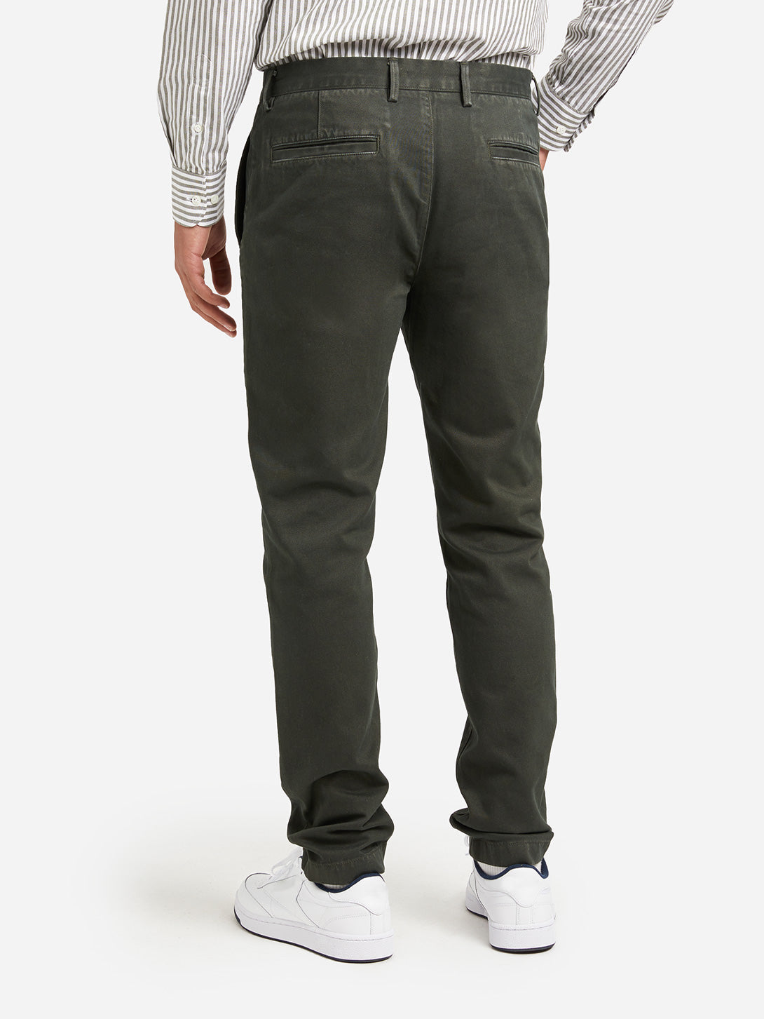 DARK OLIVE GREEN mens chino pants rider chino green ons clothing