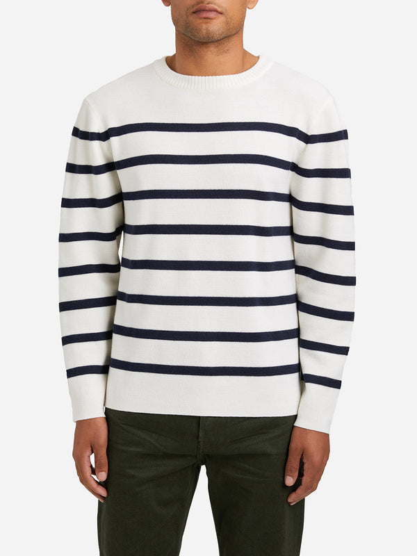 WHITE mens sweater chapman sweater white