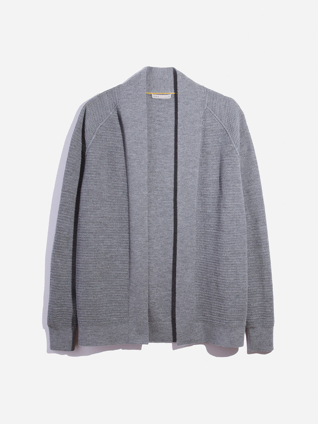 HEATHER GREY sweaters for men byron open cardigan ons clothing