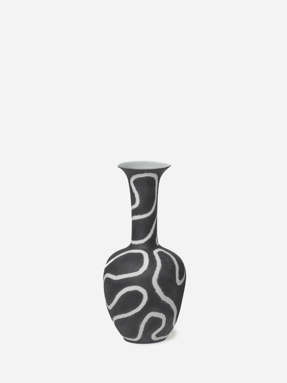 BLACK Morning Glory Vase, Middle Kingdom