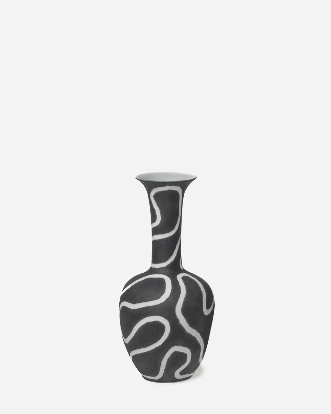 BLACK Morning Glory Vase, Middle Kingdom