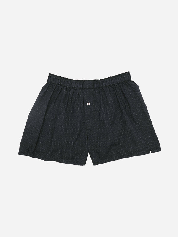Black Organic Cotton Cubes Boxer Druthers O.N.S Clothing
