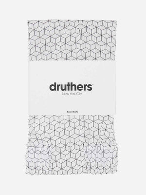White Organic Cotton Cubes Boxer Druthers O.N.S Clothing