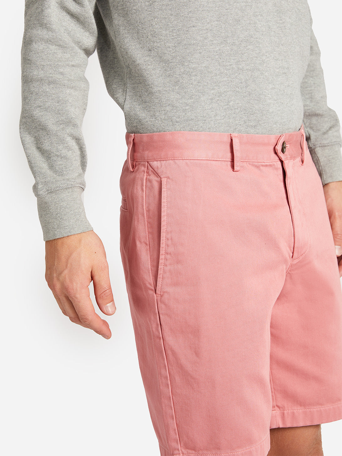 DUSTY ROSE TWILL MODERN SHORTS