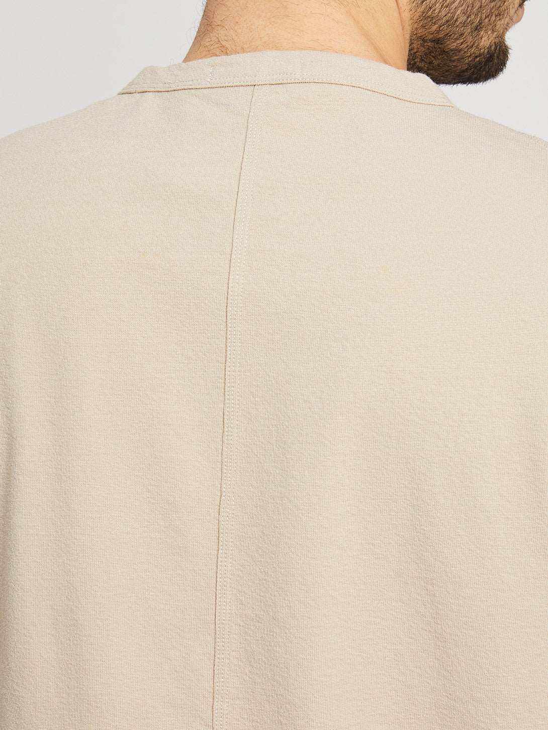 BEIGE long sleeve shirt for men torrey crew neck tee ons clothing