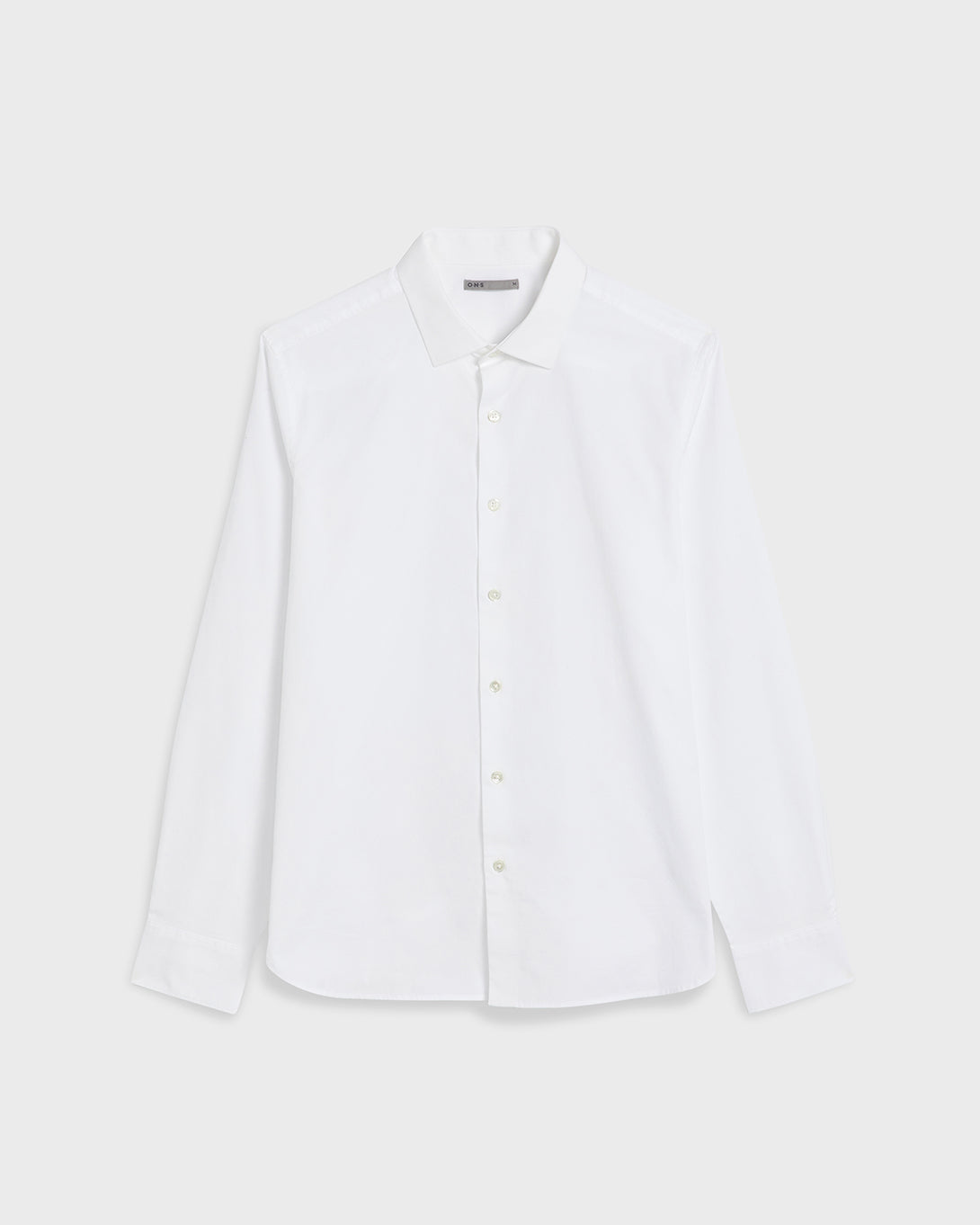 White Adrian Pinpoint Oxford Shirt Men’s cotton shirts ONS Clothing