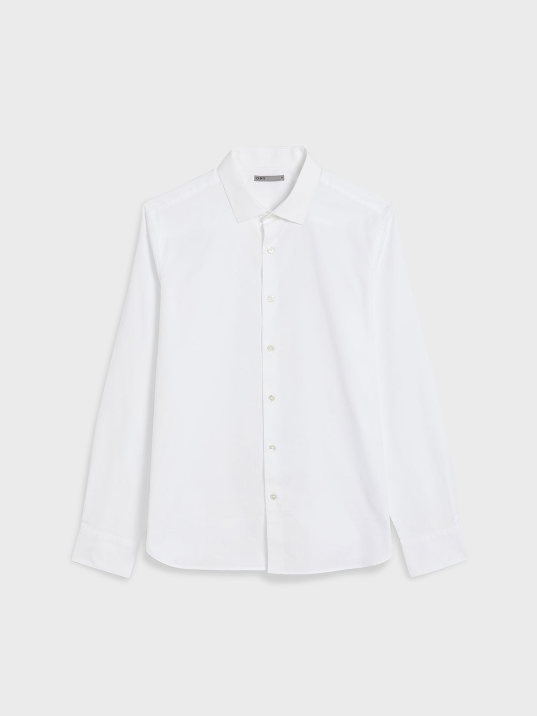 White Adrian Pinpoint Oxford Shirt Men’s cotton shirts ONS Clothing