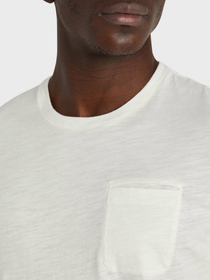Off-White ONS Clothing Men's Bowery Slub Pocket tee in Off-White