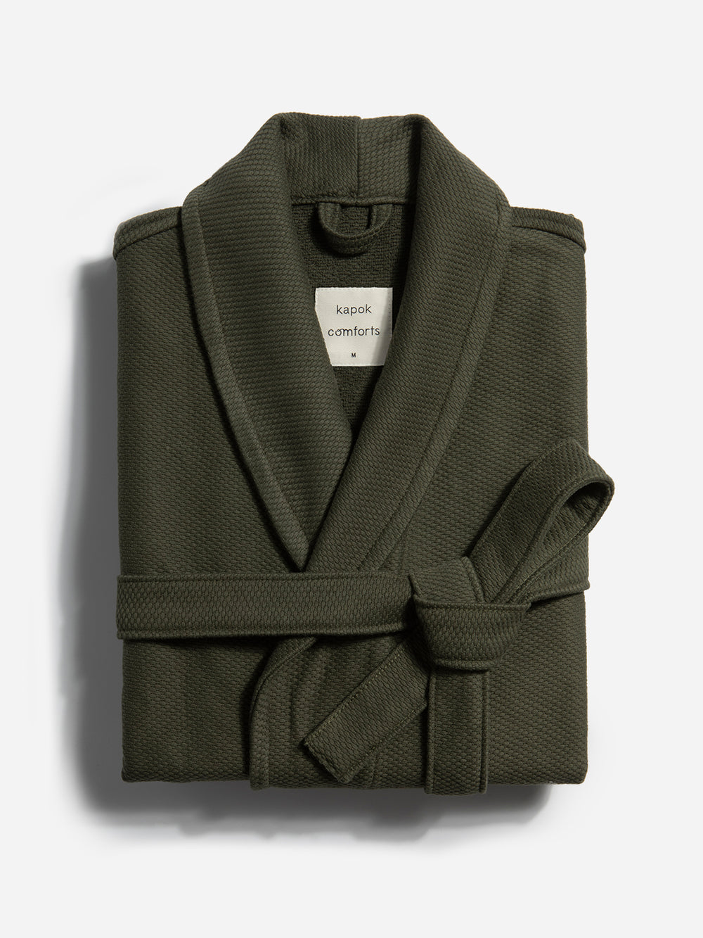 Forest Green Kapok Comforts Cobble Bathrobe SS22