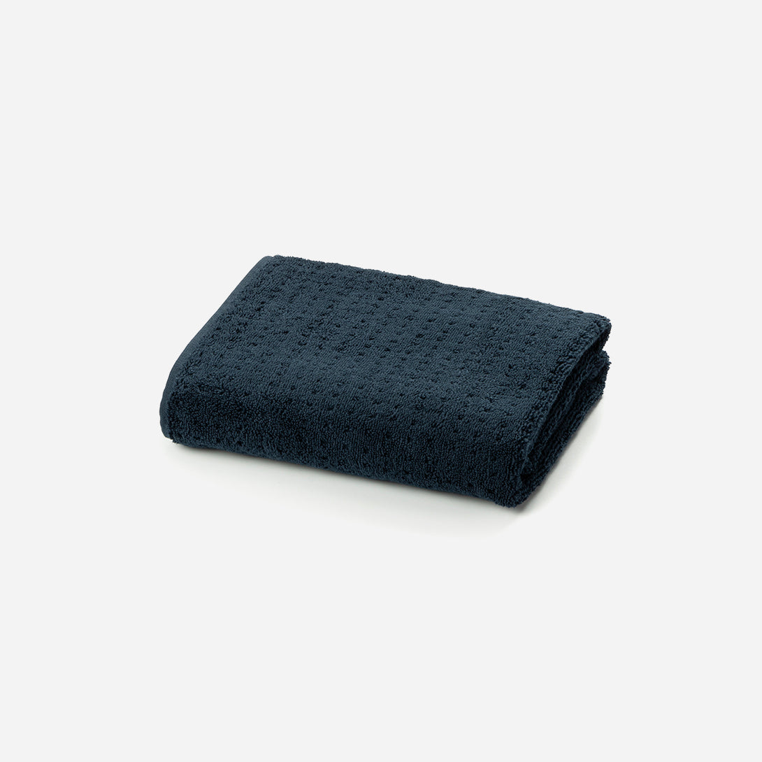 Navy SS22 Kapok Comfort Lattice Towel Med