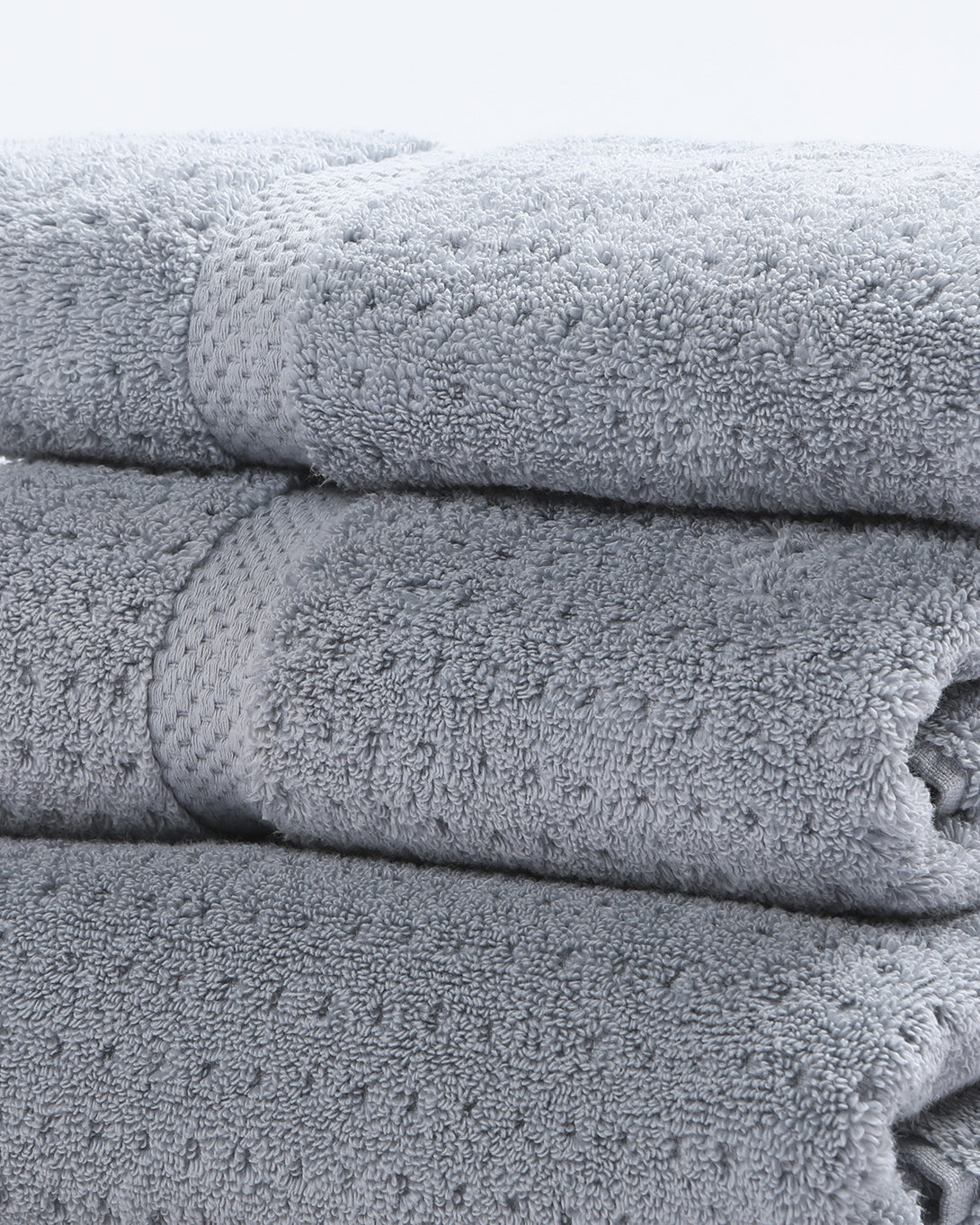 Silver Grey SS22 Kapok Comforts Lattic Towel Large