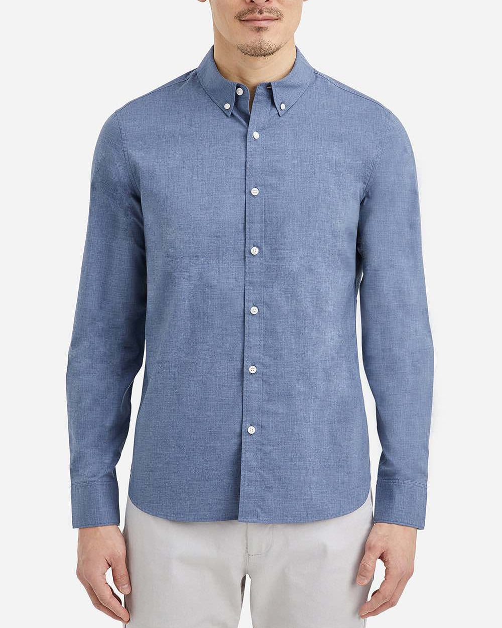 Navy Fulton Shirt ONS Clothing Menswear NYC SS22 Spring/summer 22
